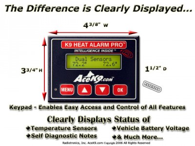 K9 Transport Heat Alarm Unit Option