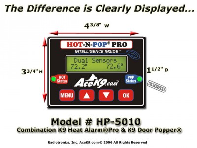 K9 Transport Hot-N-Pop Unit Option for Ford Interceptor Utility or Sedan