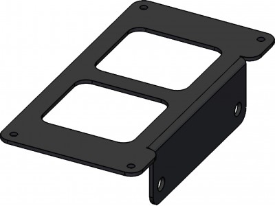 Mounting bracket for attaching LPS-112 power supply to DS-PAN-420 Series or DS-GTC-600 Series docking stations