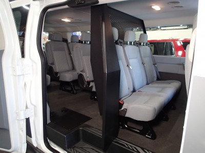 Middle partition for 2015 -2016 Ford Transit window van with low roof and side swing out or sliding doors