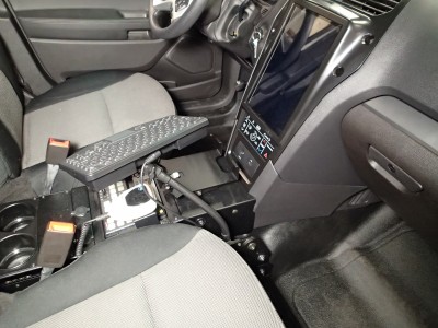 Flex Arm package including flex arm and mount for 2013-2016 Ford Interceptor Utility and Retail Explorer