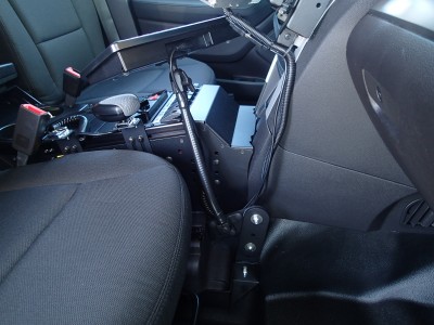 Flex Arm package including flex arm and mount for 2013-2016 Ford Interceptor Utility and Retail Explorer