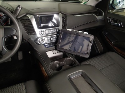 Flex Arm package including flex arm and mount for 2014-2016 Silverado / Sierra  1500  Pickup (C and K series), 2015-2016 Silverado / Sierra 2500 and 3500 Pickup (C and K series), 2015-2016  Retail Suburban / Retail Yukon XL and  Tahoe Police Pursuit Vehic