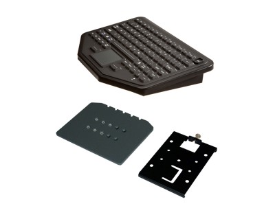 Bluetooth-Compatible In-Vehicle Keyboard and Havis Keyboard Mounting Plate
