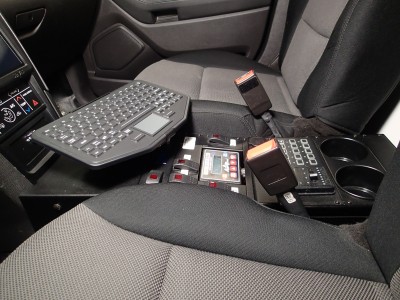 Ultra Thin Rugged In-Vehicle Keyboard and Havis Keyboard Mounting Plate