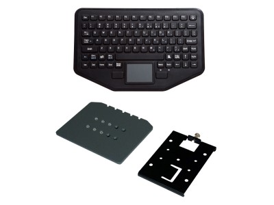 Compact Rugged In-Vehicle Keyboard and Havis Keyboard Mounting Plate