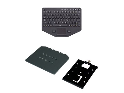 Bluetooth-Compatible In-Vehicle Keyboard and Havis Keyboard Mounting Plate