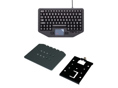 Rugged In-Vehicle Keyboard and Havis Keyboard Mounting Plate