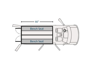 Prisoner Transport Insert For 2014-2016 Dodge Ram ProMaster high roof standard length 136