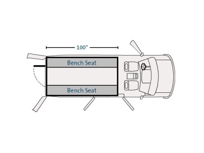 Prisoner Transport Insert For 2015-2016 Ford Transit Medium roof long length 148