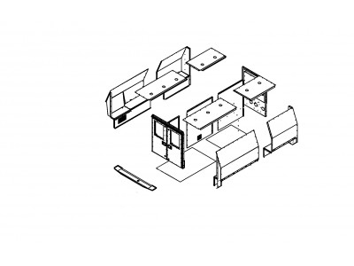 Prisoner Transport Insert For 2012-2016 Nissan NV3500HD low roof  standard length 146