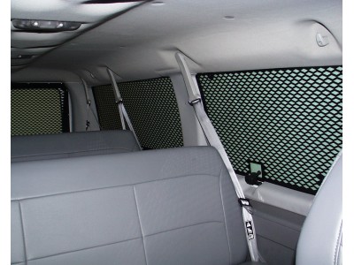 1994-2014 Ford E-Series Extended Length Van With Swing Out Side Doors Interior Window Guard Kit For 9 Windows